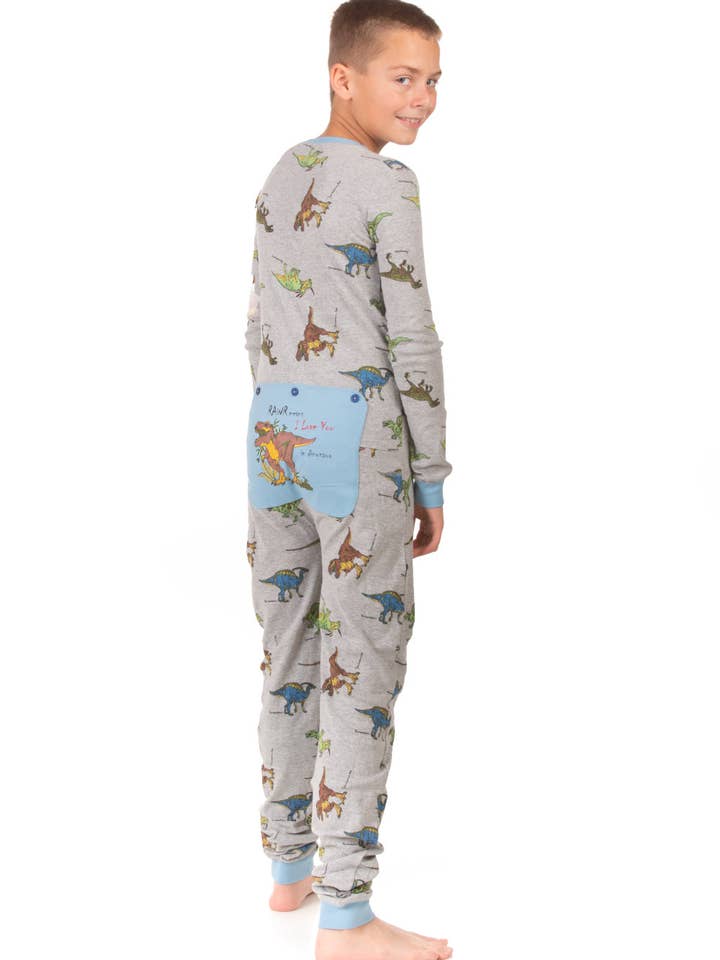 Big Feet Pajamas – Großhandel Schlafanzug-Set – Kinder – Dinosaurier-Union-Anzug Jungen und Mädchen Einteiler-Pyjamas