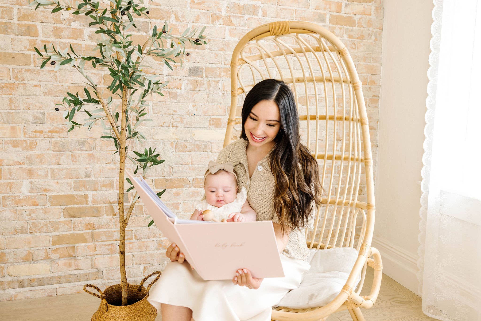 Blush Pink Baby Book - Memory book + keepsake box (Blush) for wholesale on Faire13