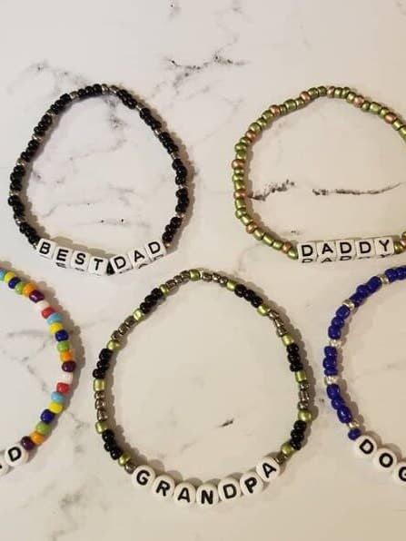 Bracelets de papa, bracelets de grand-père, cadeaux pour lui, perles pour la vente par Sapphire Creations