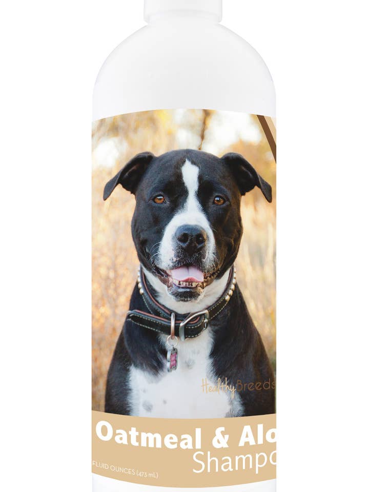 Healthy Breeds Pit Bull Oatmeal Shampoo with Aloe 16 oz for wholesale by Healthy Breeds