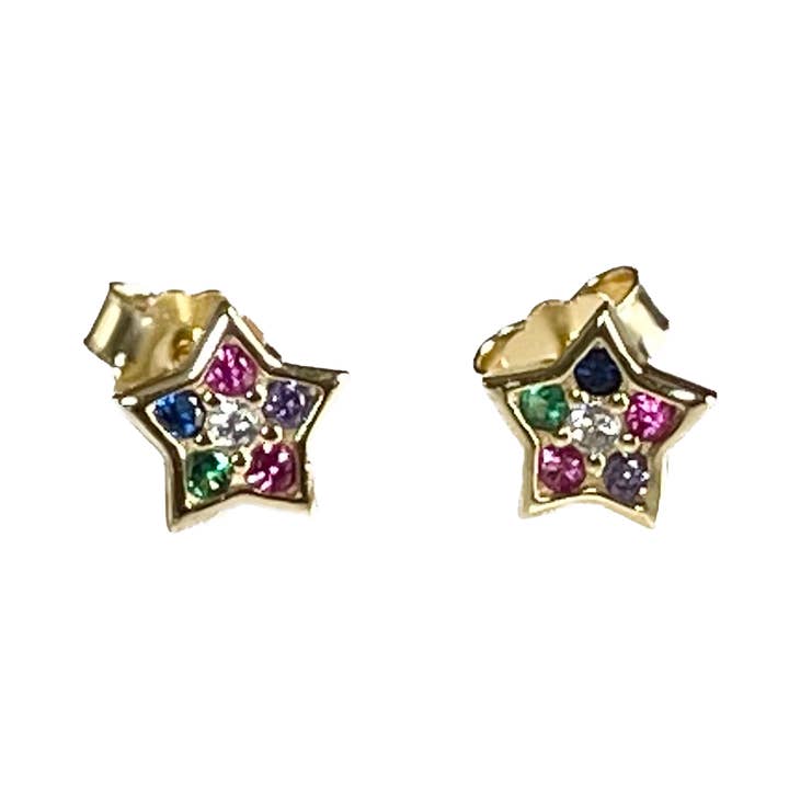 Multi Color Star Earrings for wholesale by Jack and Jewelz