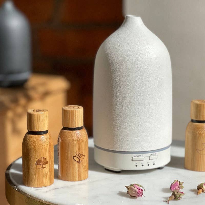 The Sleep Boss – wholesale Electronic diffuser – Ceramic Essential Oil Diffuser White2