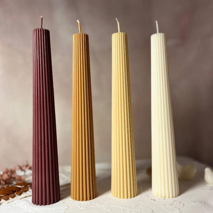 Home Pro Idea - Wholesale Pillar candle - Ribbed CandleStick2