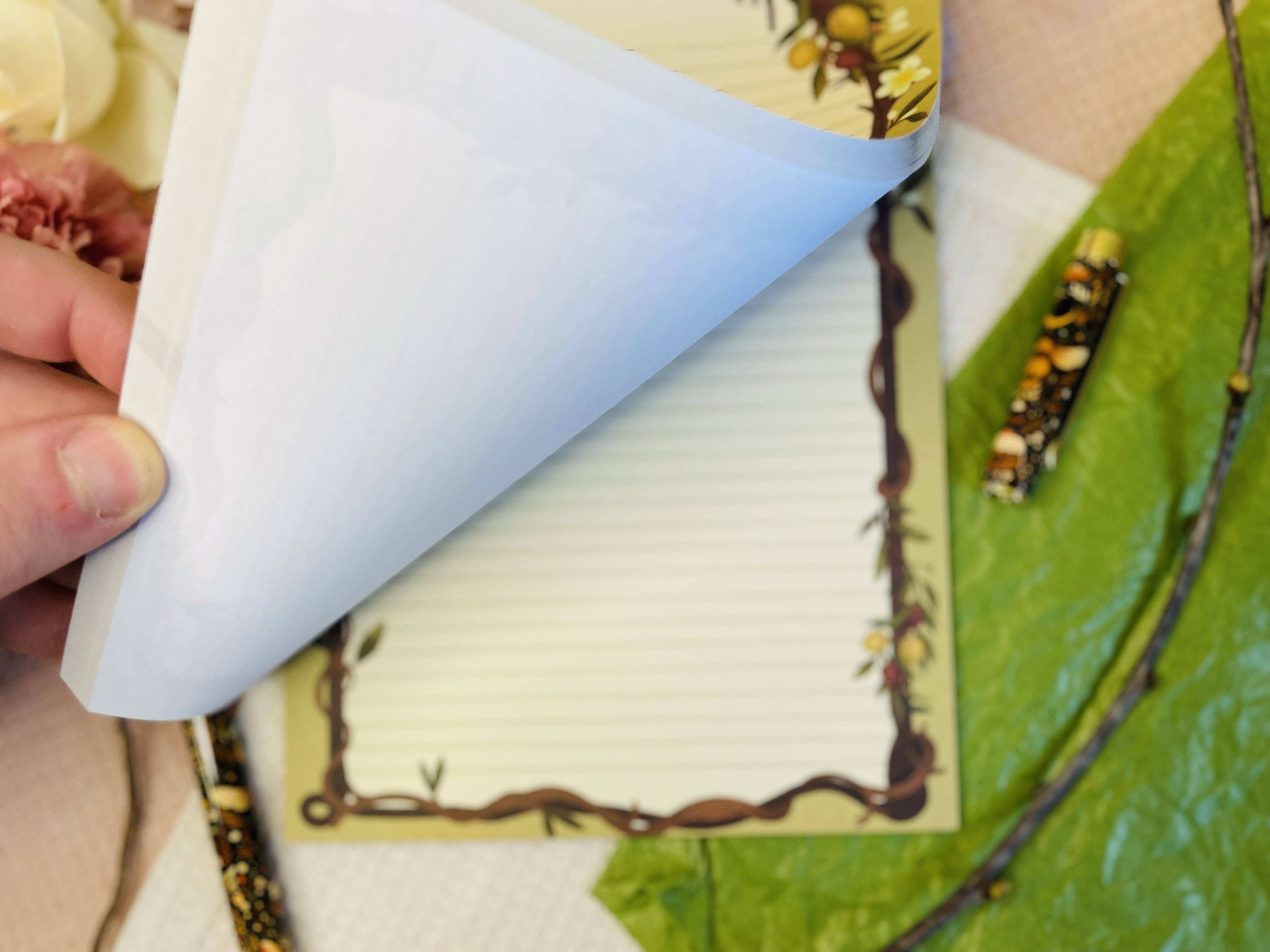 Split Moon Studios - Wholesale Notepad - Olive Letter Paper A5 To Do - Letter Paper Notepad2