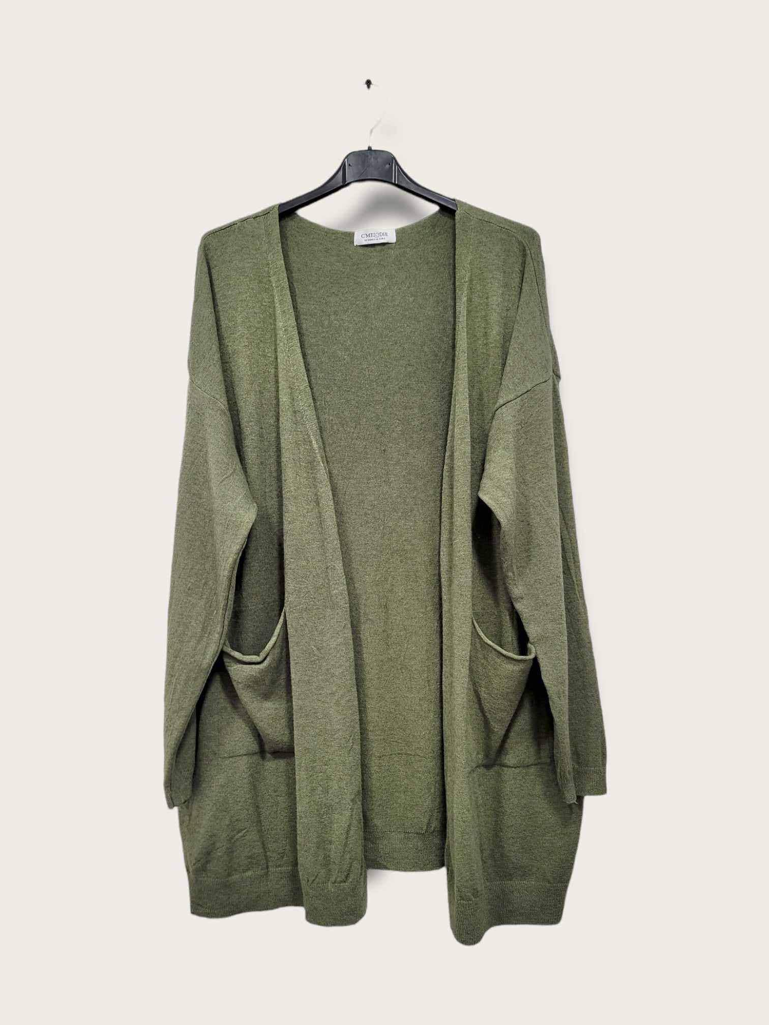 C'MELODIE - Wholesale Cardigan - Women's - Plus Size - Oversized Cardigan with Pockets3