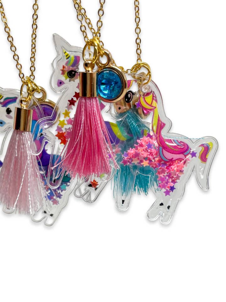 16" Kedjehalsband - Shaker Unicorns för wholesale av Shantiques Mini Creations