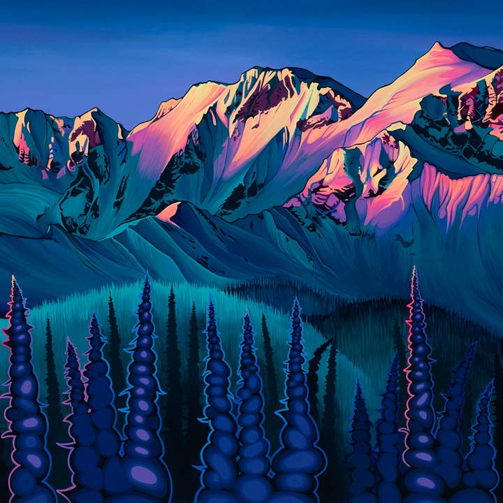 CARNES PEAK | paper print for wholesale by Hayley Stewart Studios