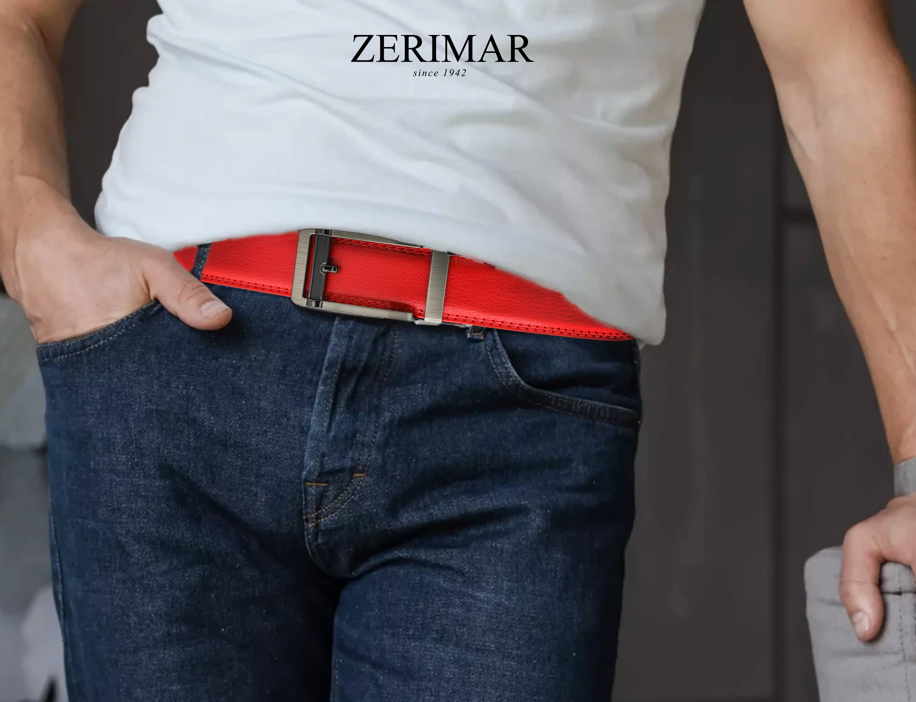 Zerimar 1942 - Wholesale Belt - Men's - Zerimar Premium Leather Belt – Elegant 30mm Automatic Buckle11
