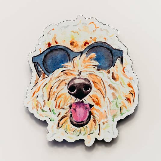 Goldendoodle Magnet for wholesale by kathyphantastic