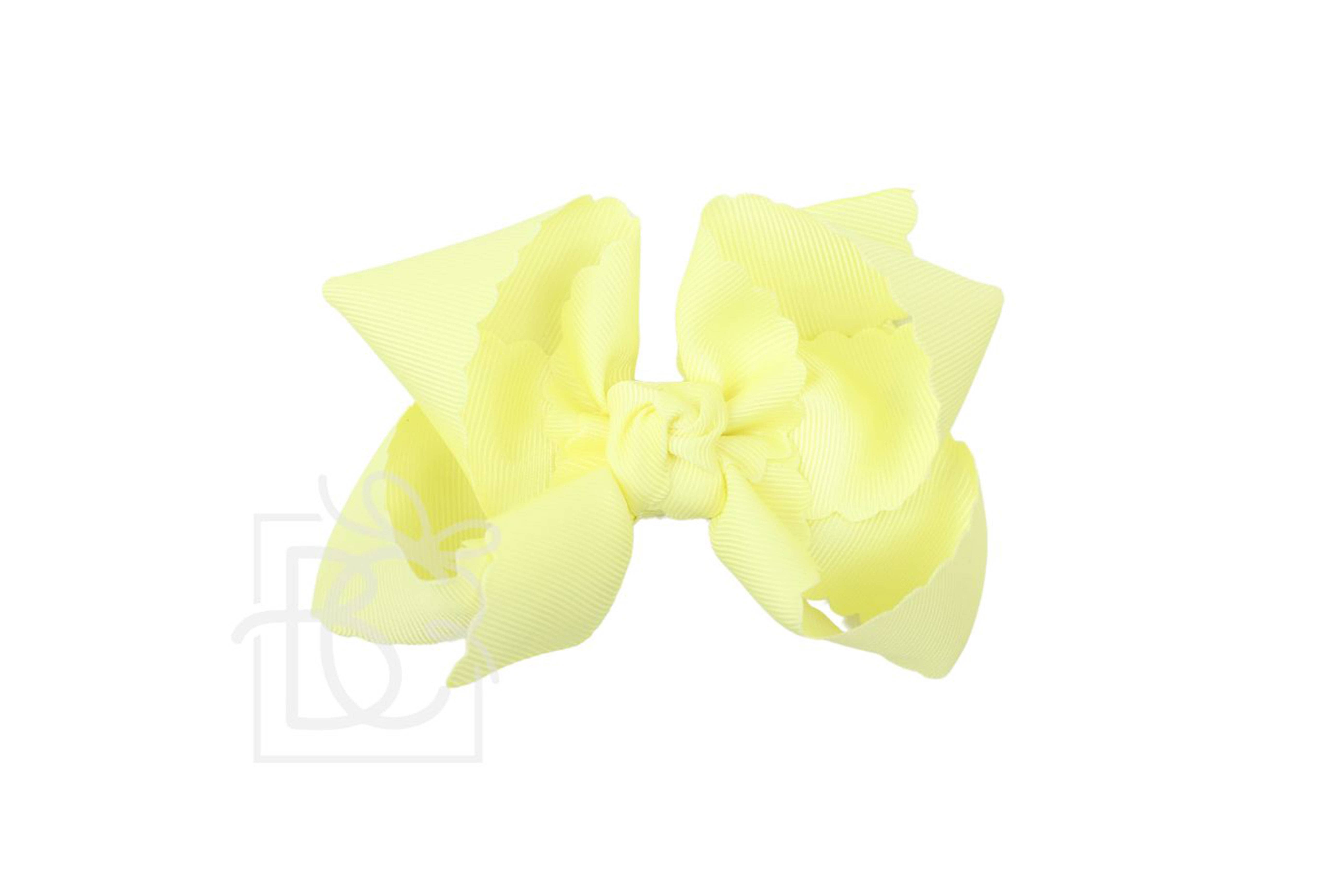 Beyond Creations, LLC – wholesale Hair bow – Kids – SCALLOPED EDGE BOW60