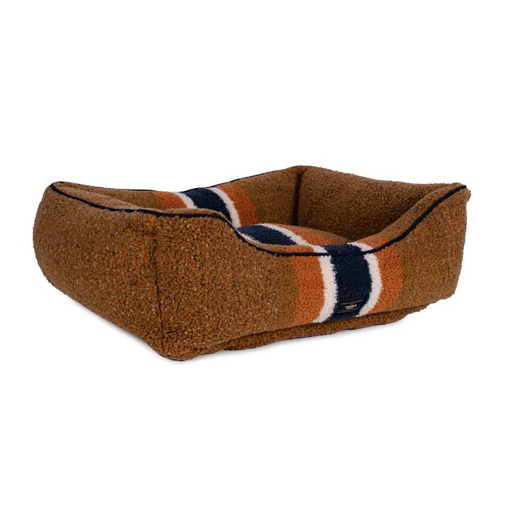 Carolina Pet Company - Wholesale Pet Bed - Dog - Shinola Pet Kuddle Bolster Style Dog Bed in Brown