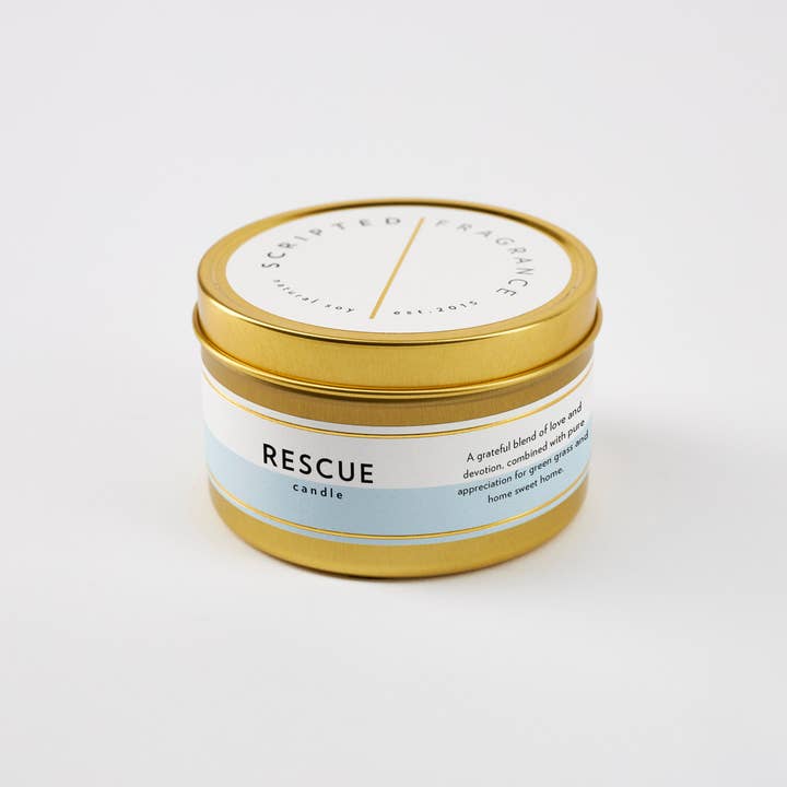 Scripted Fragrance - Wholesale Jar/Filled Candle - Rescue Dog Soy Candle in Drinking Glass Two-In-One Gift3