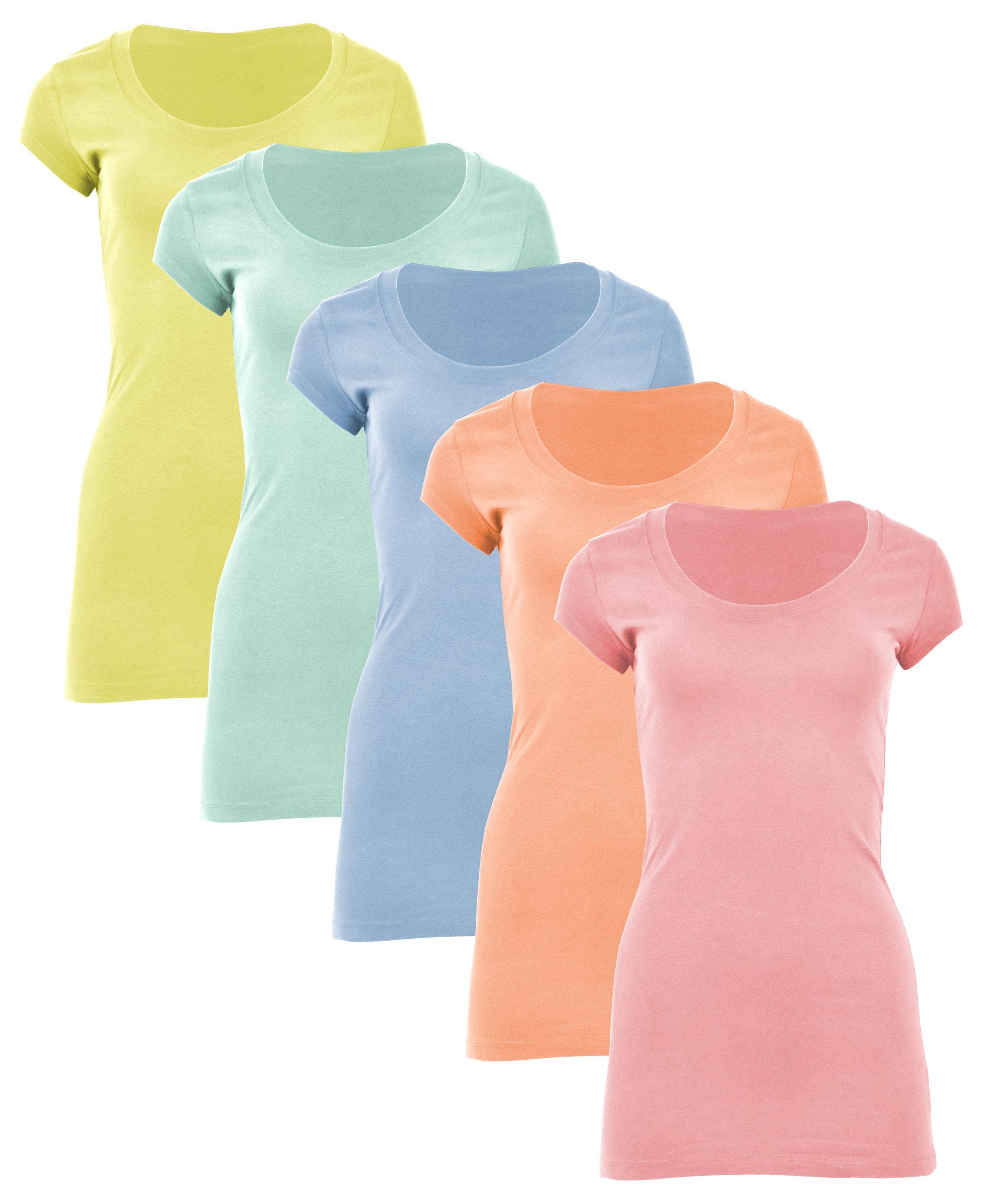 I-Wear Brands - Vendita all'ingrosso Tunica - Donna - Confezione da 5 magliette lunghe da donna9