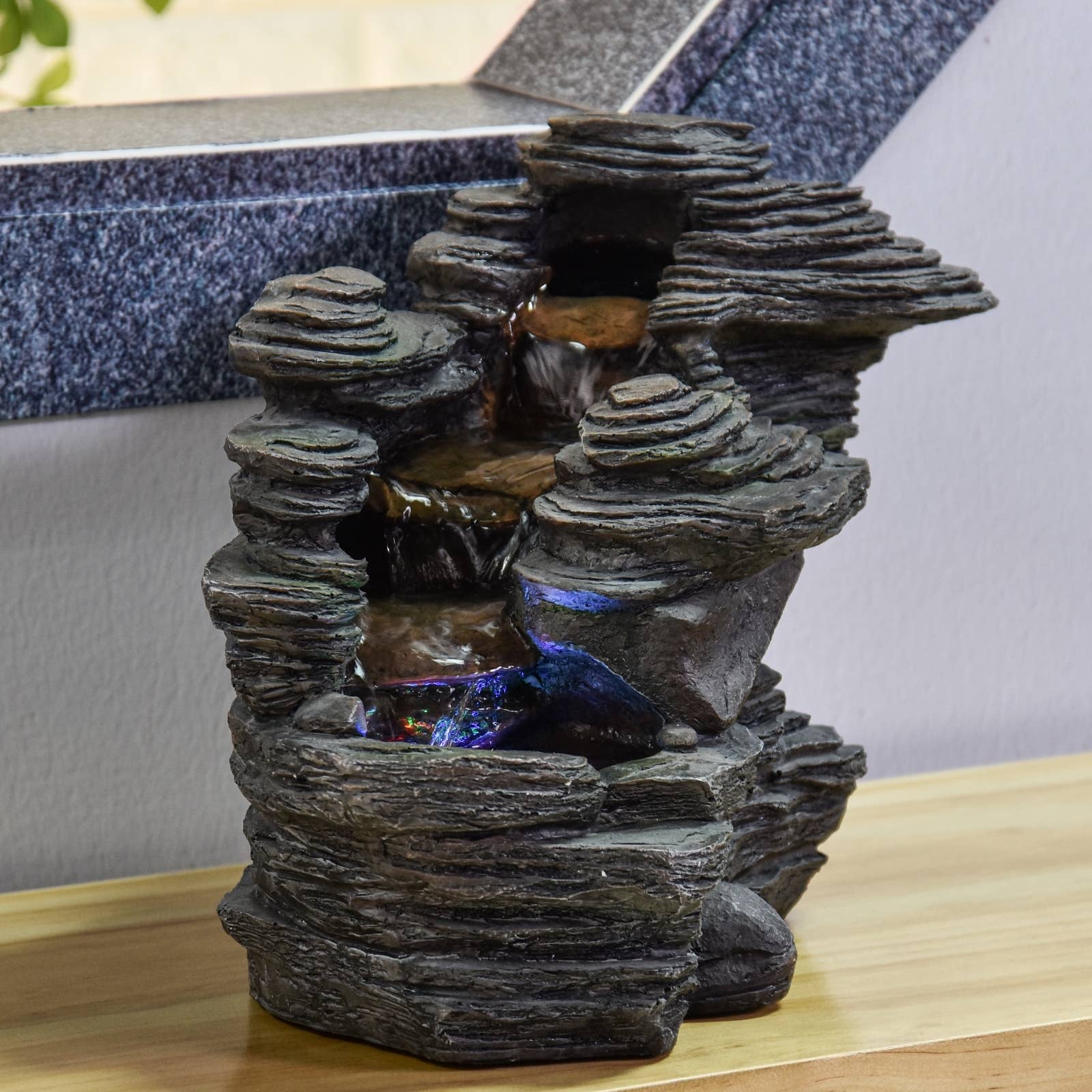 Zen'Arôme - Wholesale Ornament - River Style Natural Rock Effect Decorative Fountain10