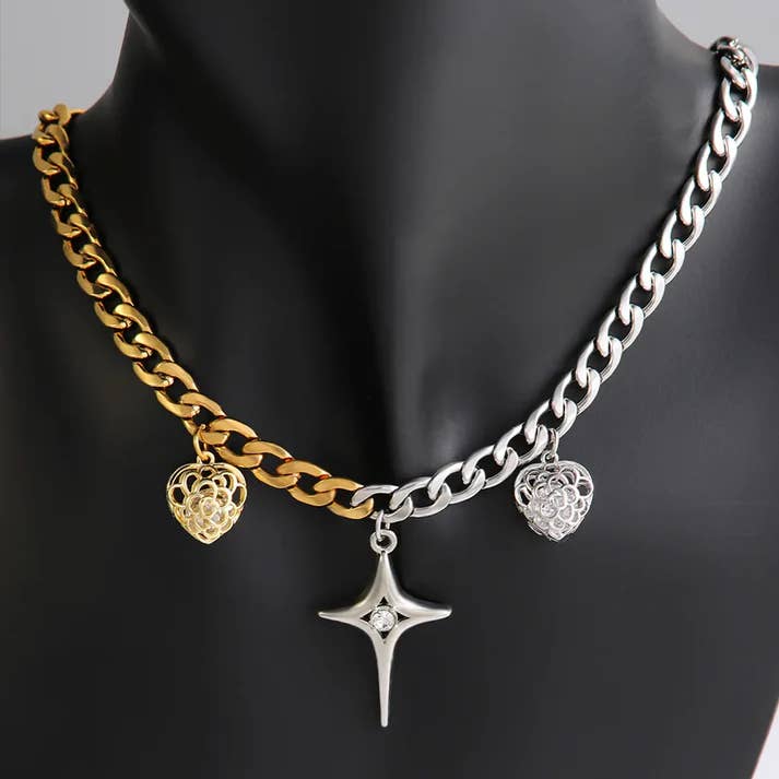 Hjärta Form 304 Rostfritt Stål Koppar halsband grossist för wholesale av Gooddiy