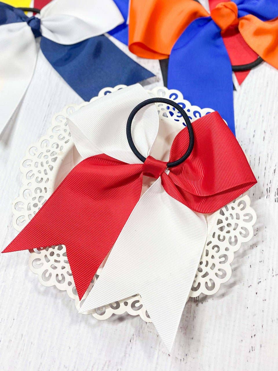 The Hair Bow Company - Wholesale Hair Bow - Kids - School Spirit Cheer Bows - Pony O - 6"17