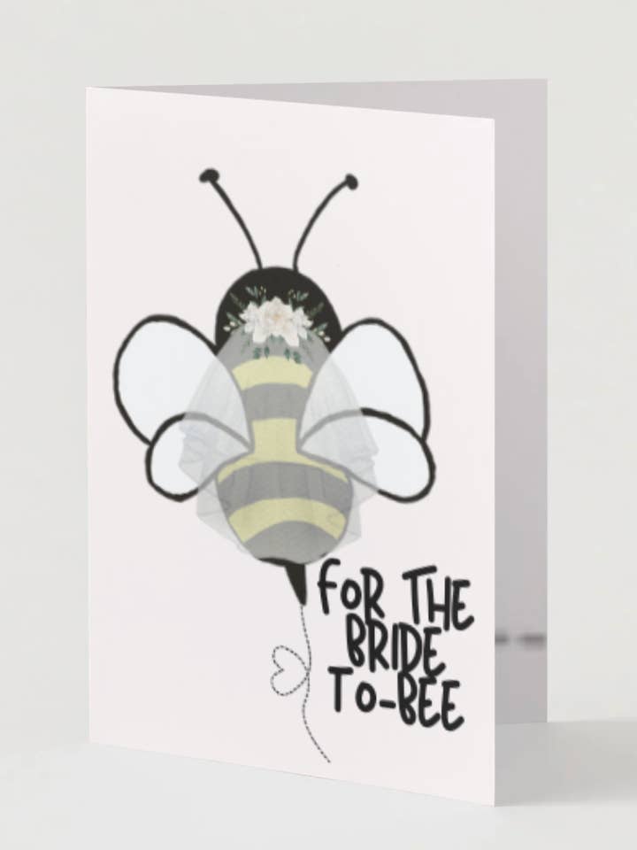 Greeting Card: Bride To-Be for wholesale by Chika Paper Studio