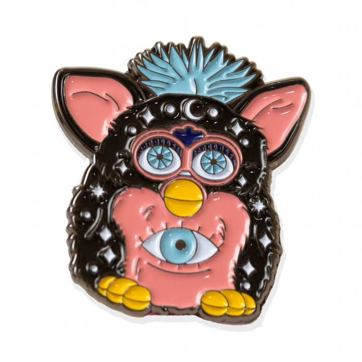 Épinglette en émail Evil Eye Furby pour la vente par Quirky Crate