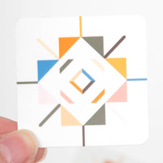 Meaford Pattern Press - Wholesale Sticker - Gertrude's Star Quilt Block Sticker0