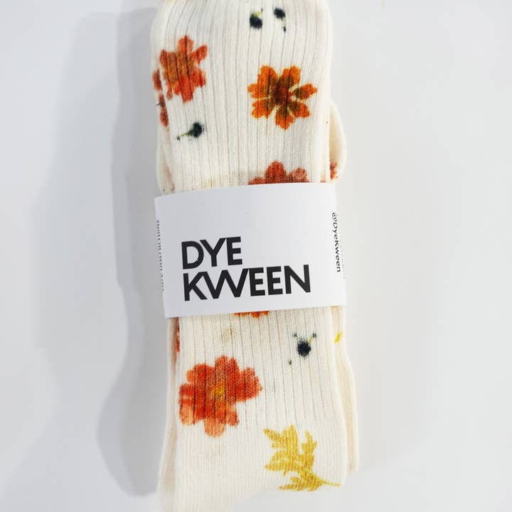 DYE KWEEN - Wholesale Socks - Women's - Flower Power Bamboo Sock9