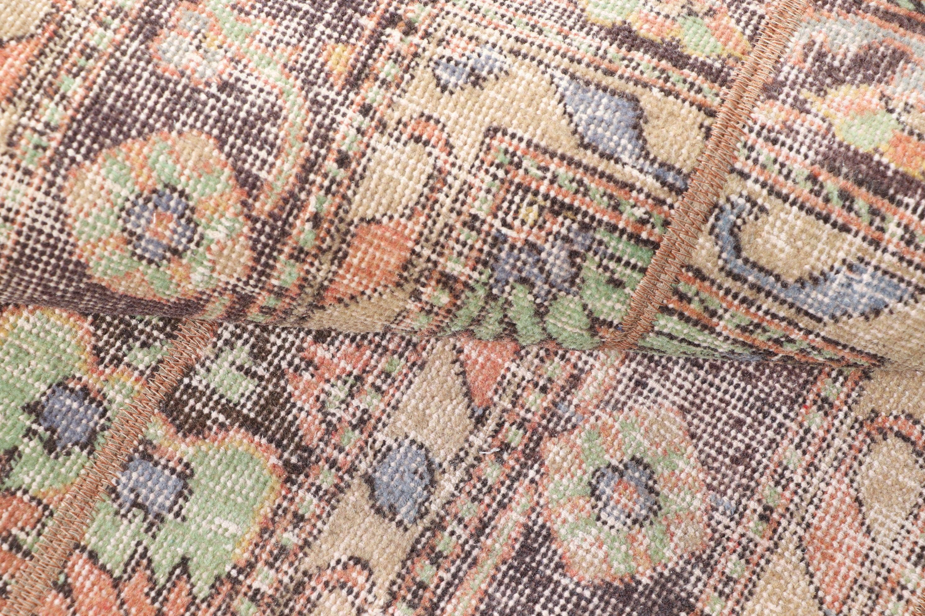 The Loom Wholesale - Wholesale Stair Runner - 2,1x5,6 ft Turkish Rug, Vintage Runner Rug, Red Plants & trees Wool Rug8