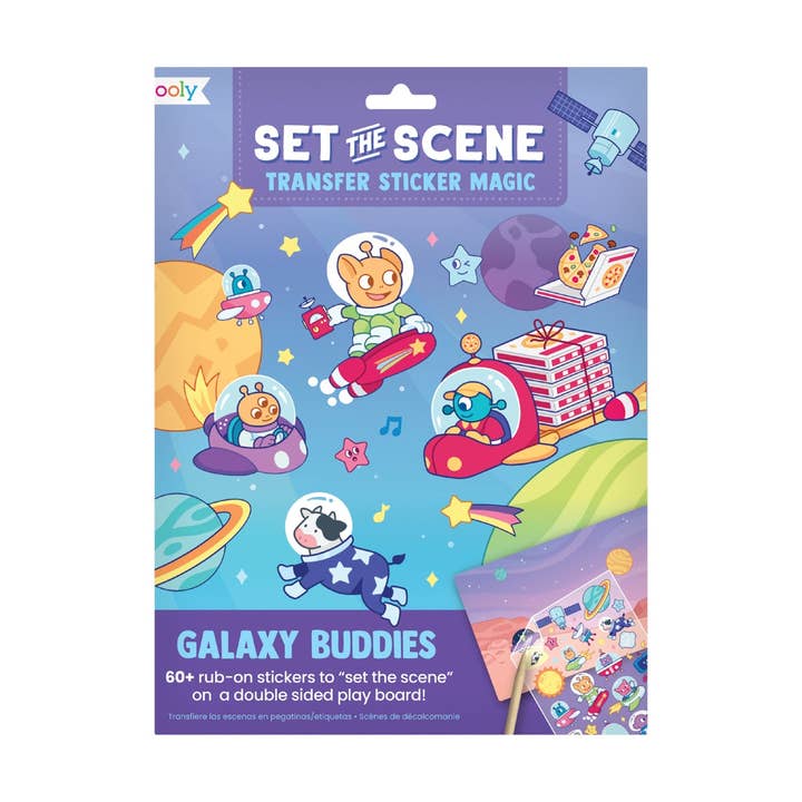 Set The Scene Transfer Stickers Magic - Galaxy Buddies for wholesale by OOLY