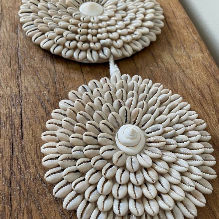 Jak Jak Home – wholesale Wall Accent – Cowrie Shell Garland Wall Art | Boho Home Natural Wall Decor3
