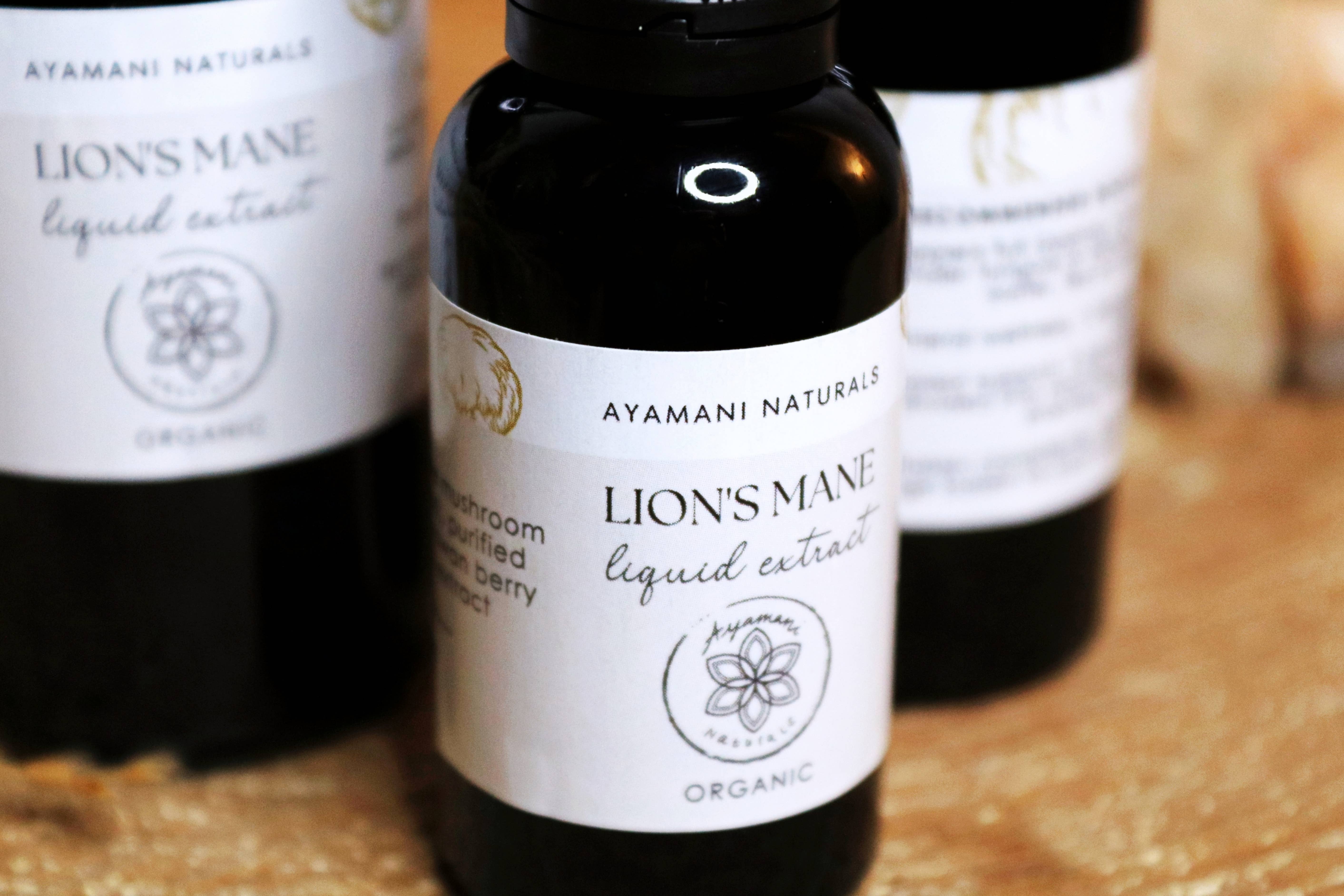 Ayamani Naturals – wholesale Tincture – Lion's Mane 15:1 Liquid Extract Alcohol Free | ORGANIC7