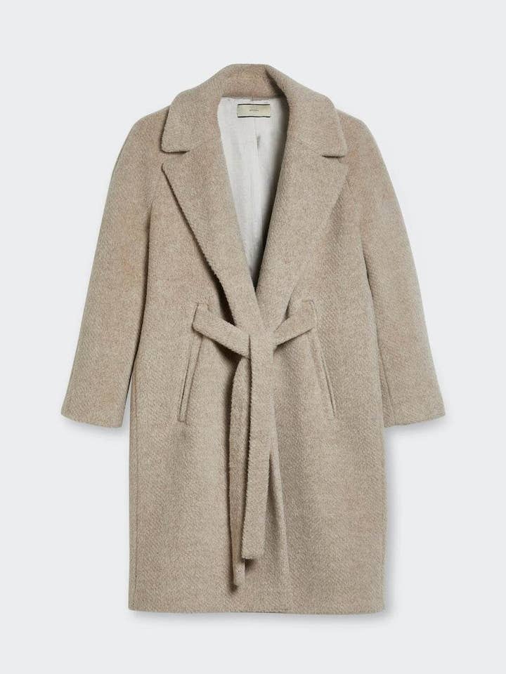 Langer Mantel aus Alpakamischung für den Großhandel von Spoon