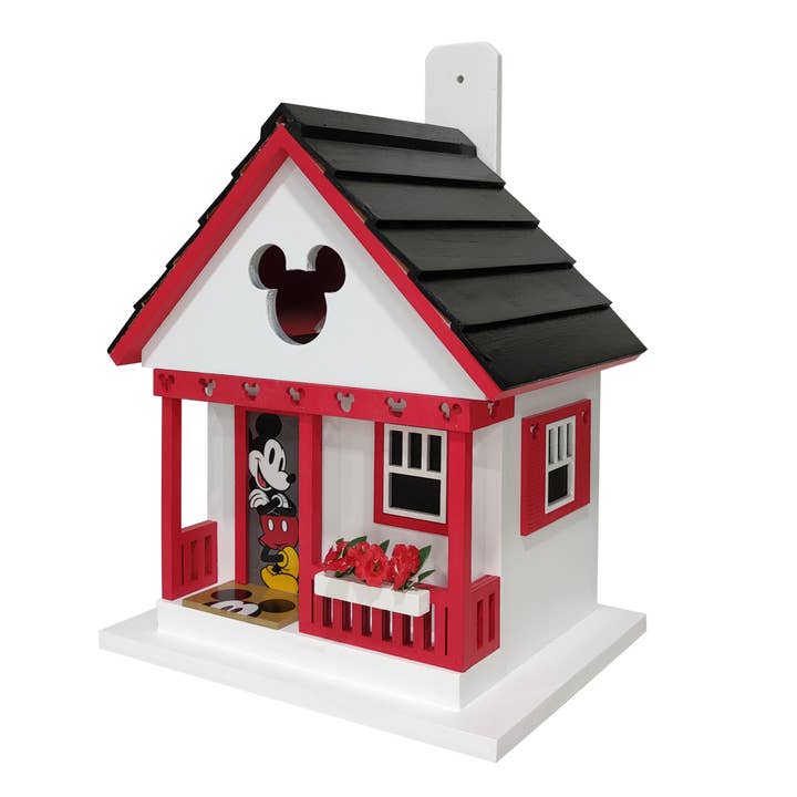 Home Bazaar - Wholesale Bird House - Mickey Cottage Birdhouse - Disney Licensed