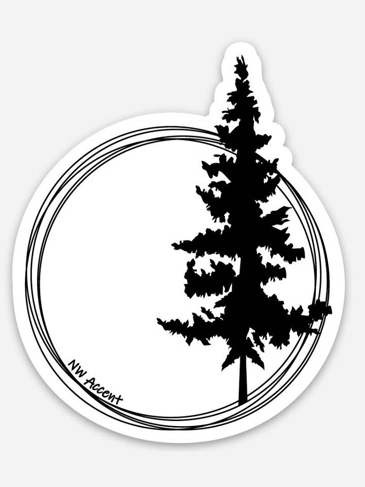 Single Tree Sticker for wholesale by NW Accent