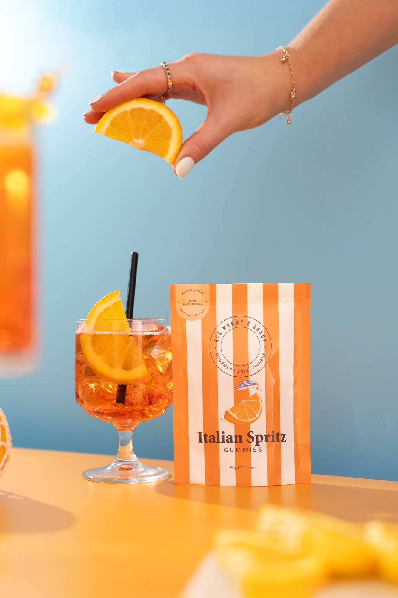 Ask Mummy & Daddy – Engroshandel Vingummi – Italienske Spritz Cocktail Gummies 50g3