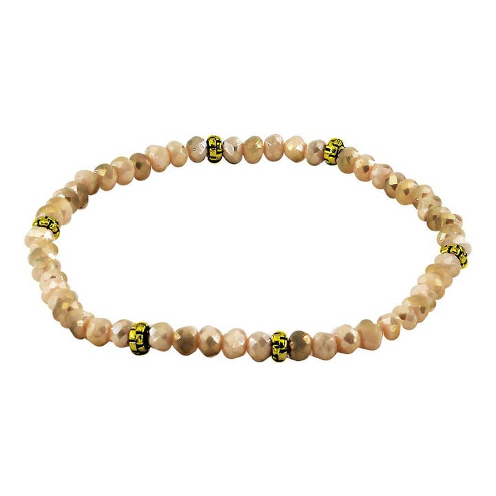 My Fun Colors - Wholesale Beaded Bracelet - Mini Crystal Beaded Stretch Bracelets | 91 Colors!
