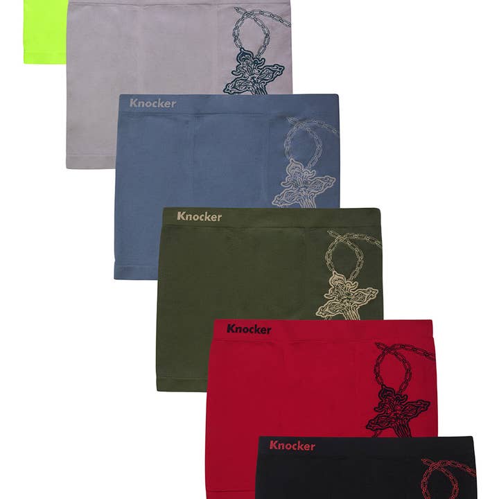 Cuecas boxer sem costura KNOCKER para homem (MS064M) por atacado de IWT Brands