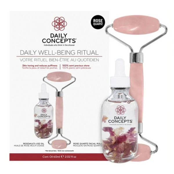 Daily Concepts Kit - #00837 - Rose Quartz Facial Roller for wholesale by St. Louis Wholesale LLC
