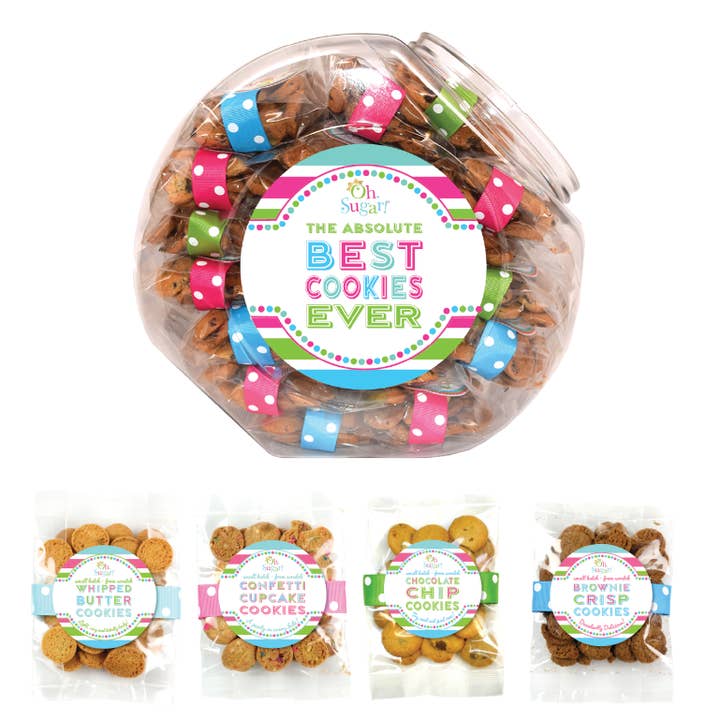 Oh, Sugar! - Wholesale Cookie - Cookie Tub - Everyday Mixed Flavors - Includes 42 Bags