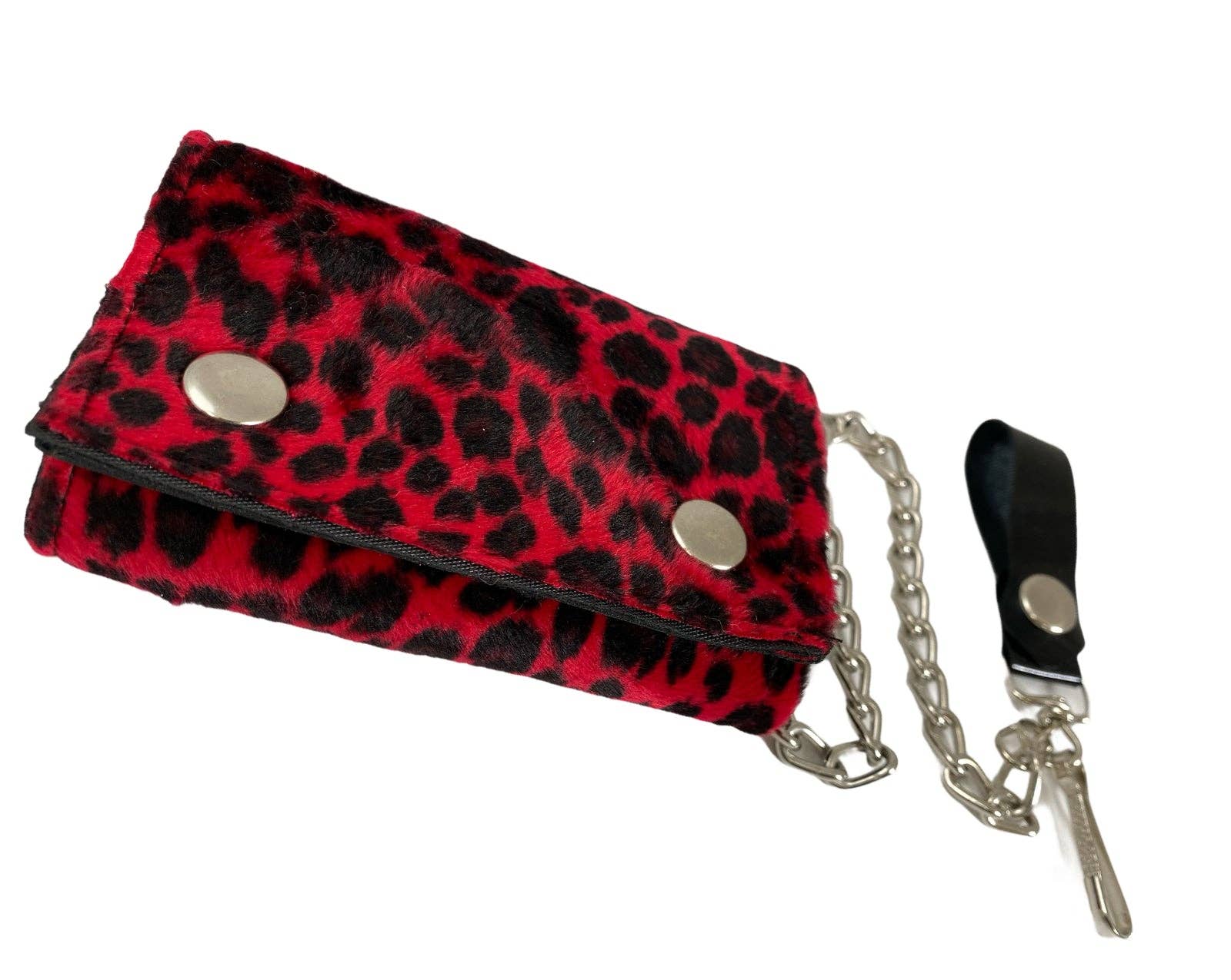Funk Plus - Wholesale Wallet - Women's - WF-LEO   FUZZY LEOPARD WALLET GEUINE LEATHER INSIDE20