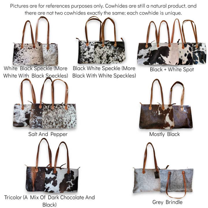 Ranch Junkie - Wholesale Tote Bag - Women's - Genuine Cowhide Large Tote Highlands Black Cowhide Tote17
