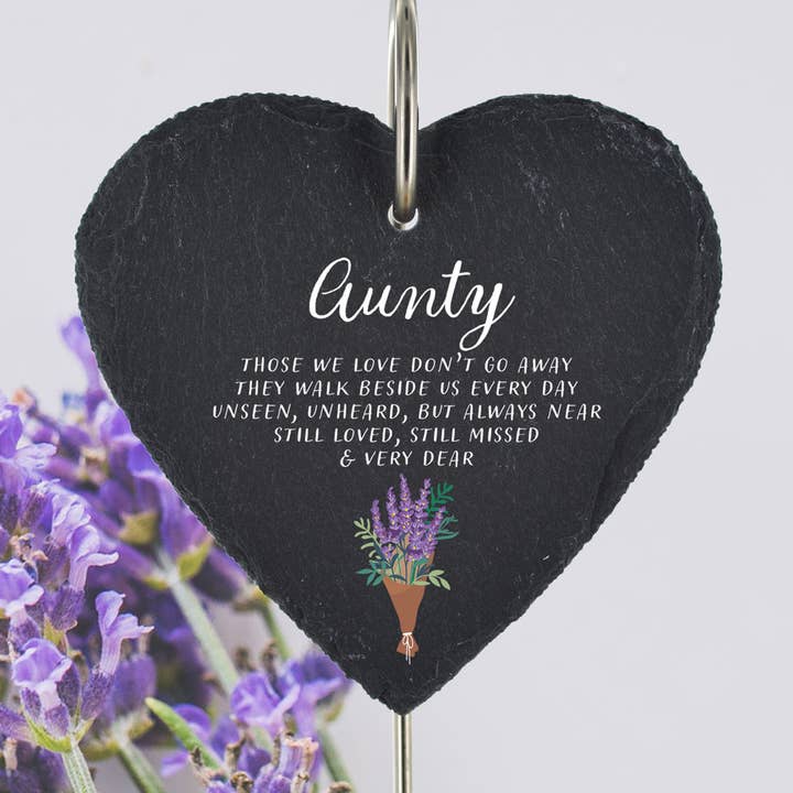 P3218-32 - Aunty Those We Love Don?T Go Lavender Memorial Sl for wholesale by Vivid Squid Wholesale