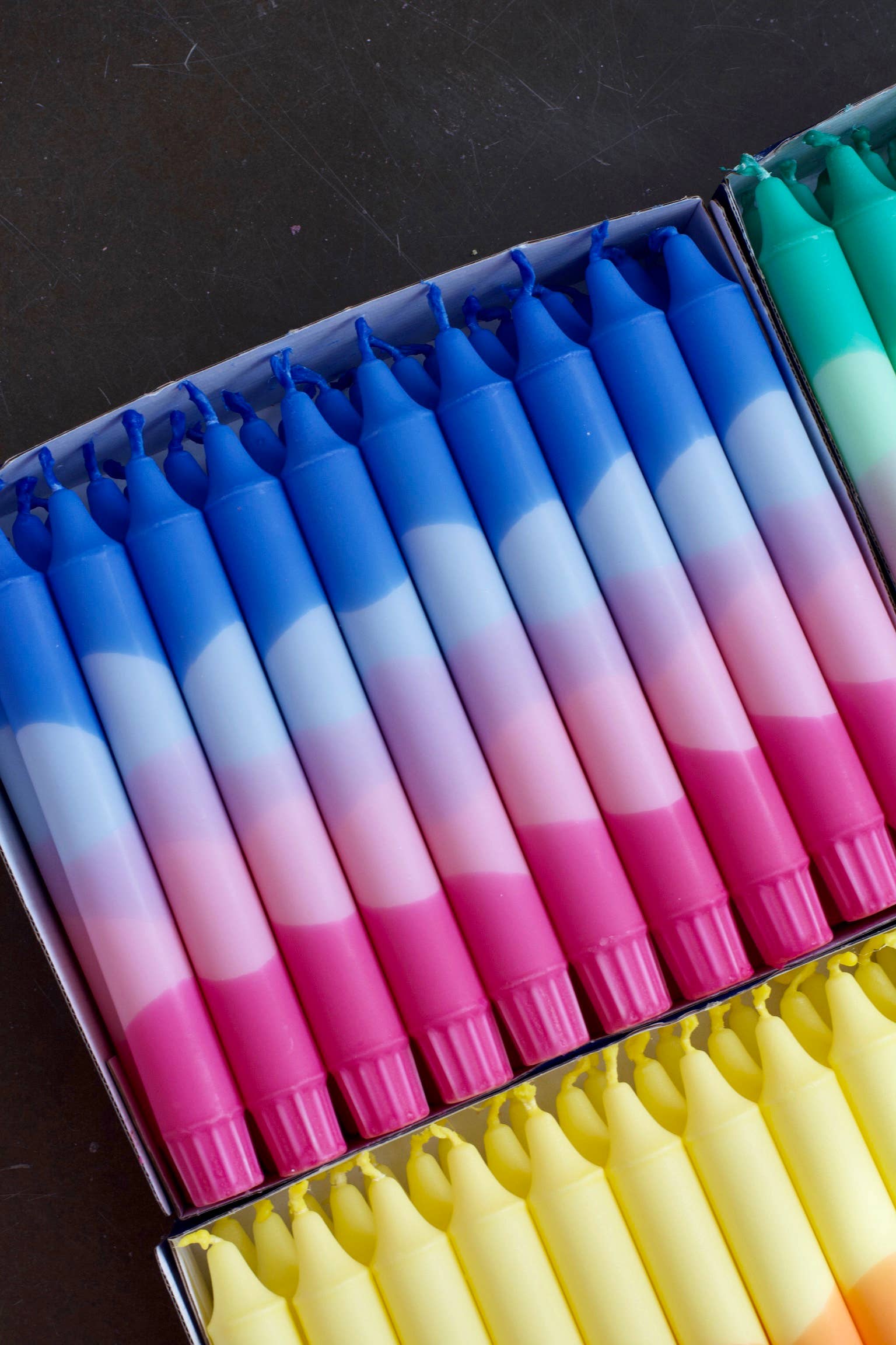 Nordtrice - Wholesale Tapered Candle/Candlestick - Taper candles- Summer vibes / Seaside Sunsets blue colours2