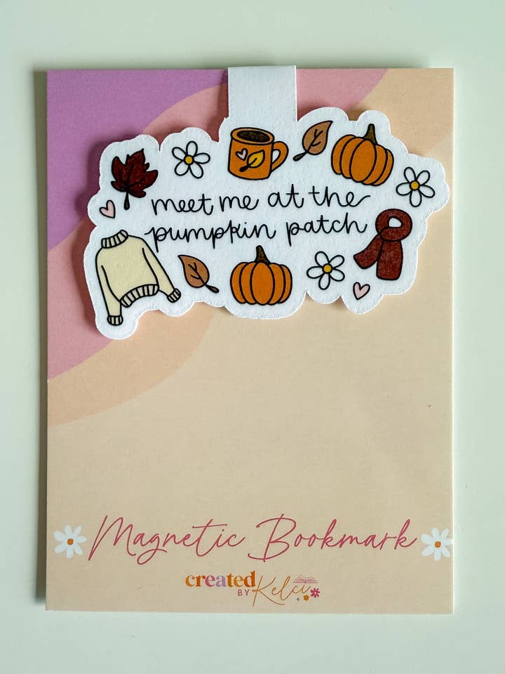 Pumpkin Patch Magnetic Bookmark for wholesale by Created By Kelci