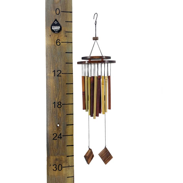 Weathered Raindrop – Großhandel Windspiele – Wetterfeste Bambus-Windspiel-Gartendekoration – Hängendes Geschenk6