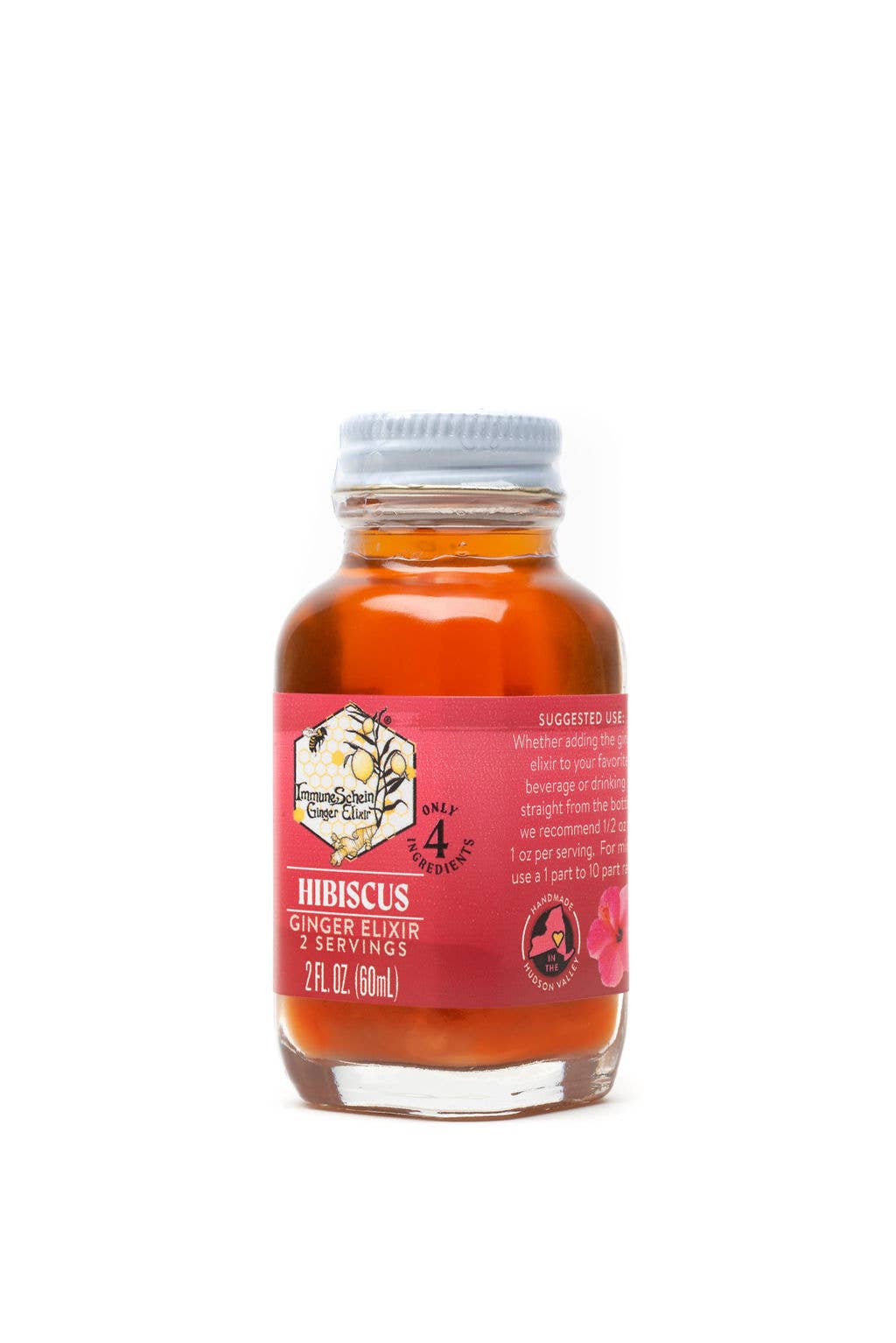 ImmuneSchein Ginger Elixirs - Wholesale Elixir - 2 fl. oz. Hibiscus Ginger Elixir1