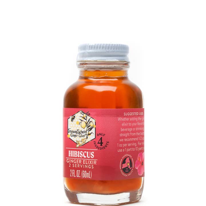 ImmuneSchein Ginger Elixirs - Wholesale Elixir - 2 fl. oz. Hibiscus Ginger Elixir1
