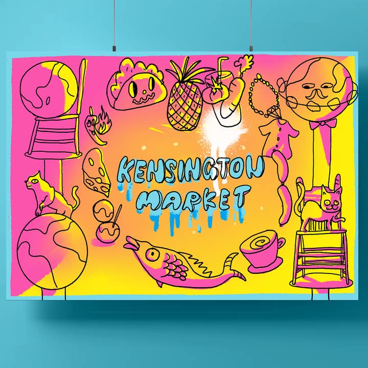 Kensington Market Print for wholesale by Yangsgallery