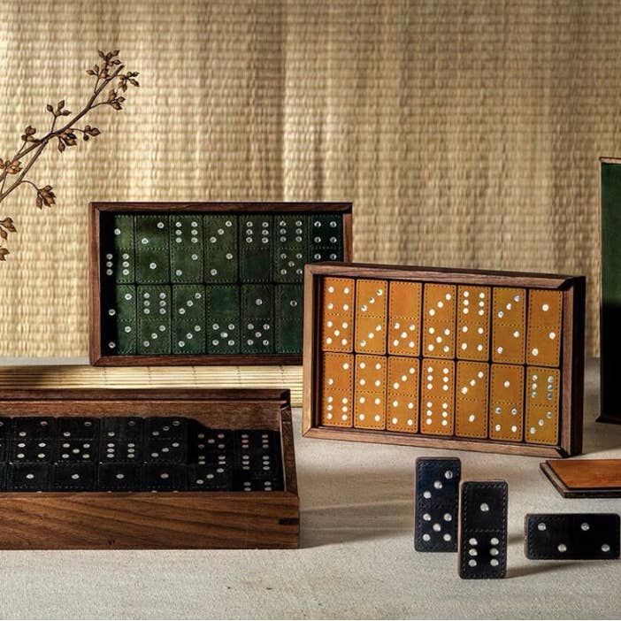 Blooh - Wholesale Dominoes - Handcrafted Leather Domino Set10