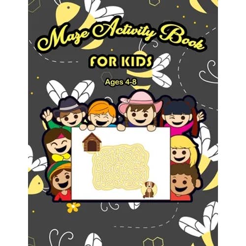 Books by splitShops - Wholesale Book - Kids - Maze Activity Book for Kids Ages 4-8: Maze Activity Book - 4-6, 6-8 - Workbook for Games, 100 Fun and Challenging Mazes - Paperback