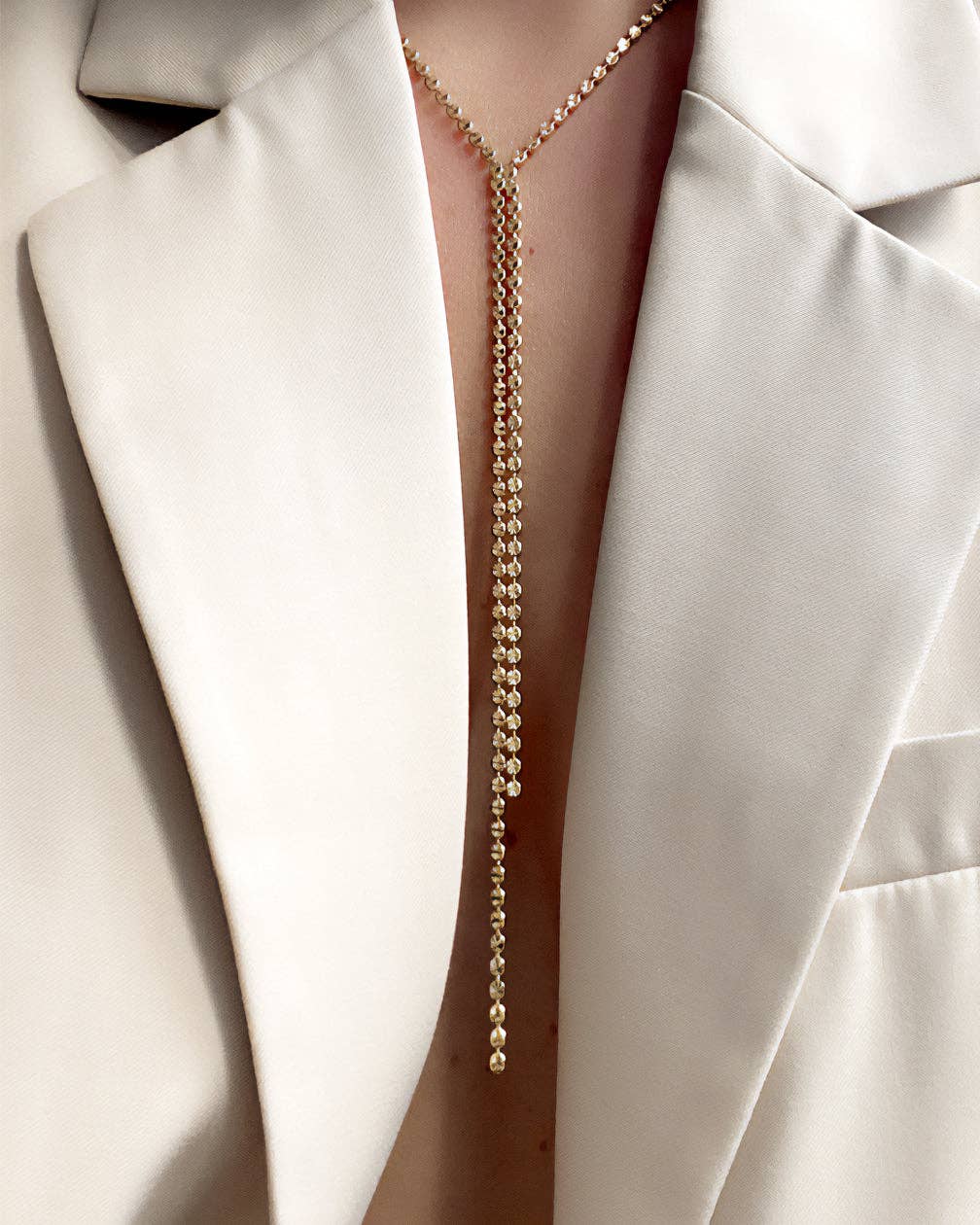 HELLES - Wholesale Y-Neck/Lariat Necklace - LIGHT TIE2