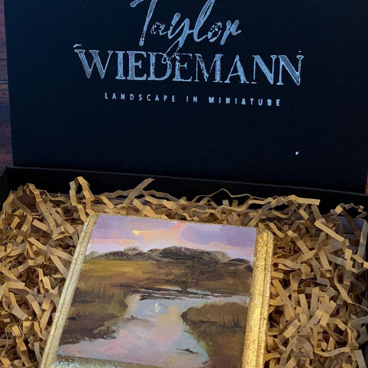 Taylor Wiedemann Fine Art - Vendita all'ingrosso Dipinti/Disegni - Pittura a olio su legno 4x4 - Marsh Creeek 2