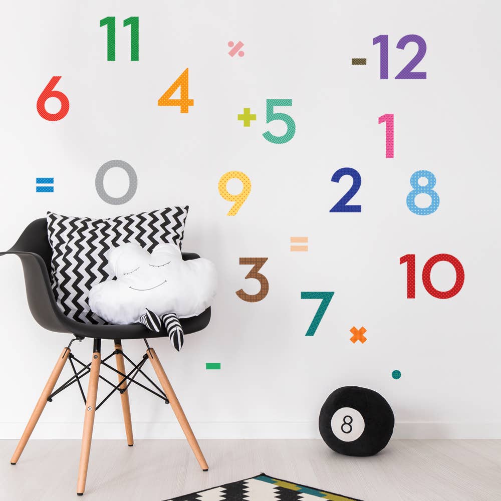 Simple Shapes - Wholesale Wall Decal/Stickers - Numbers Wall Sticker0